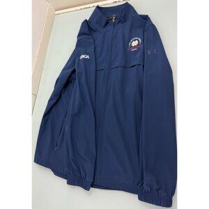Notre Dame Under Armour Golf Jacket Mens Large L Full Zip US Open Warren Course